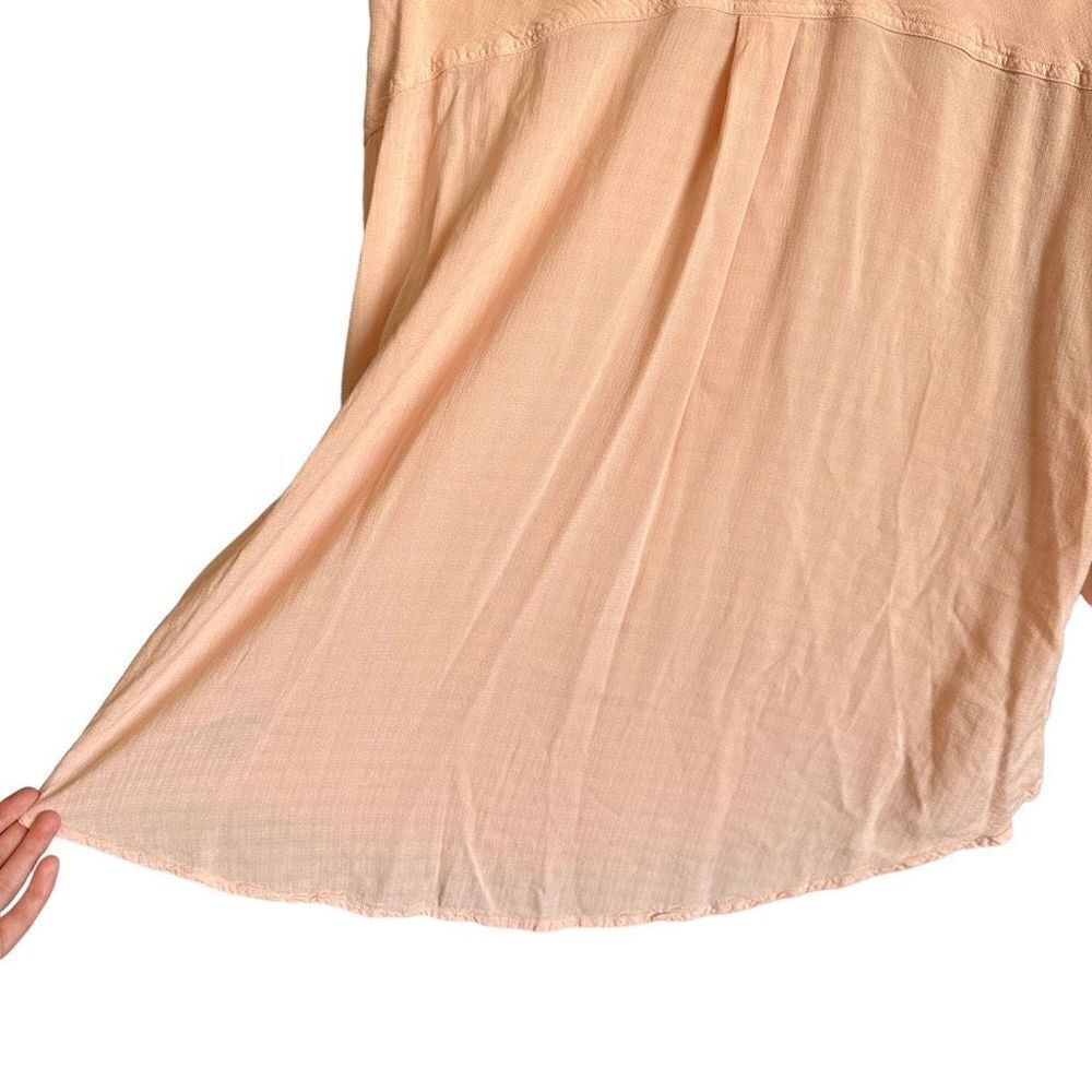 Torrid Linen Drop Shoulder Button-Front Shirt Pal… - image 8